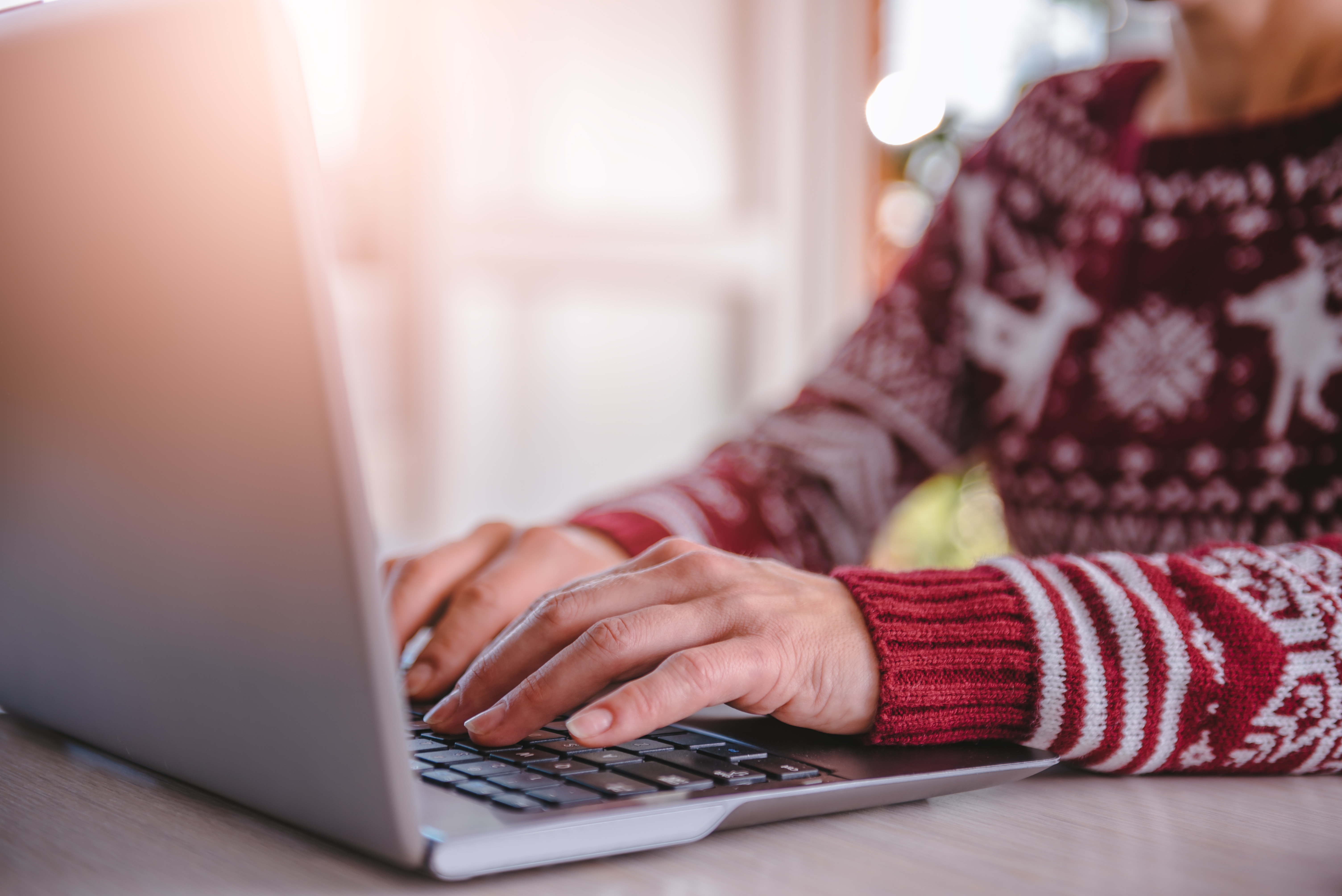 Holiday Sweater Laptop